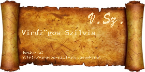 Virágos Szilvia névjegykártya
