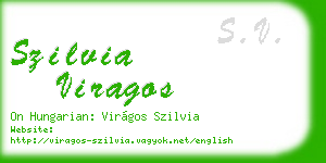 szilvia viragos business card