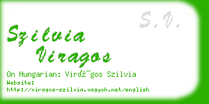 szilvia viragos business card